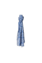 Sciarpa Fantasia Paisley Azzurra