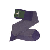 Aubergine Gris Clair Transat Fil D Cosse