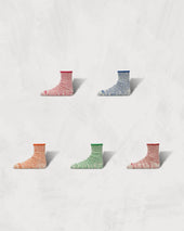 Low Gauge Ribbed Socks Two Tone