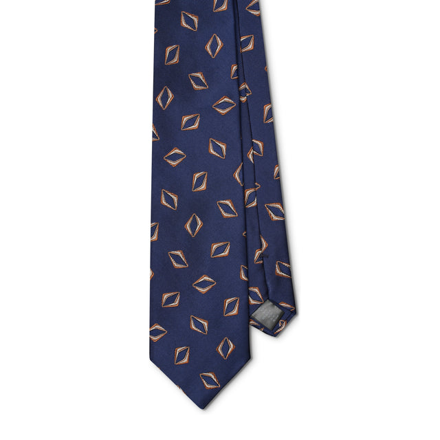 Blue Lozenge Tie
