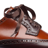Luna Dark Brown Tan Cavalry Calf