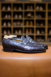 Le Mocassin Masque Lupin En Autruche