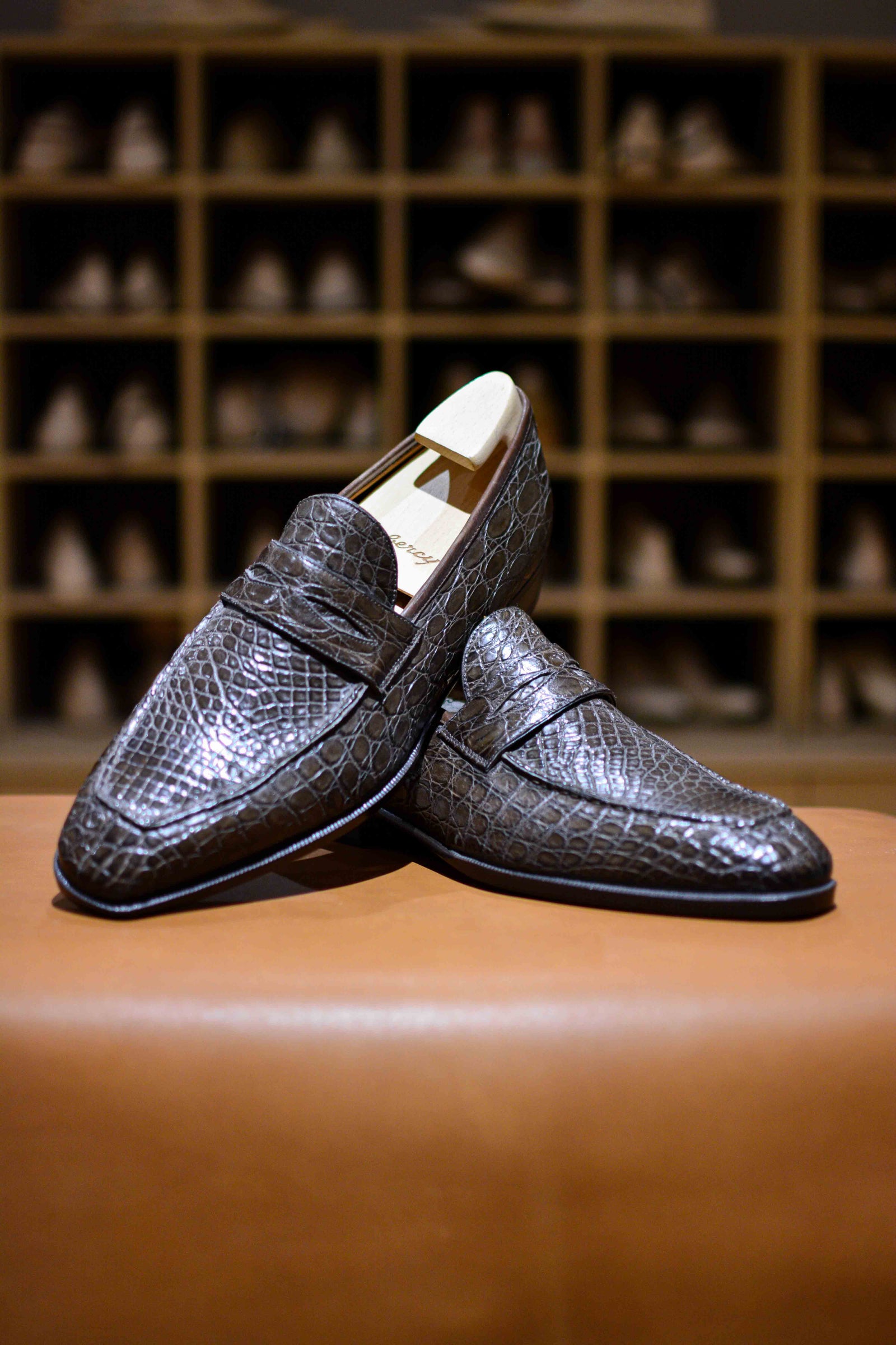 Le Mocassin Masque Lupin En Crocodile