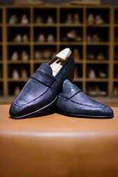 Le mocassin à masque Lupin en lézard
