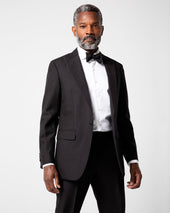 Kincaid No 3 Peak Lapel Tuxedo In Wool Mohair With Silk Grosgrain Trim