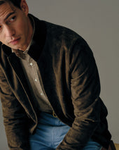 Spread Collar Sport Shirt In Sawdust Gingham Brushed Twill