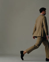 Double Monk Strap In Mocha Suede