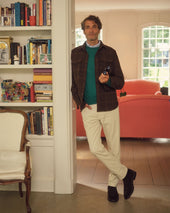 Court Polo In Heather Pale Pima Pique