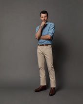 Clift Straight Leg Jean In Garment Dyed Stretch Denim