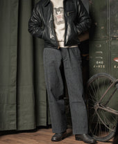 1940s Covert Salt & Pepper Trousers
