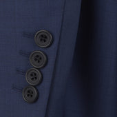 Burlington Light Navy Sharkskin Suit