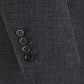 Knighton Semi Lined Charcoal Tropical Worsted Wool Suit