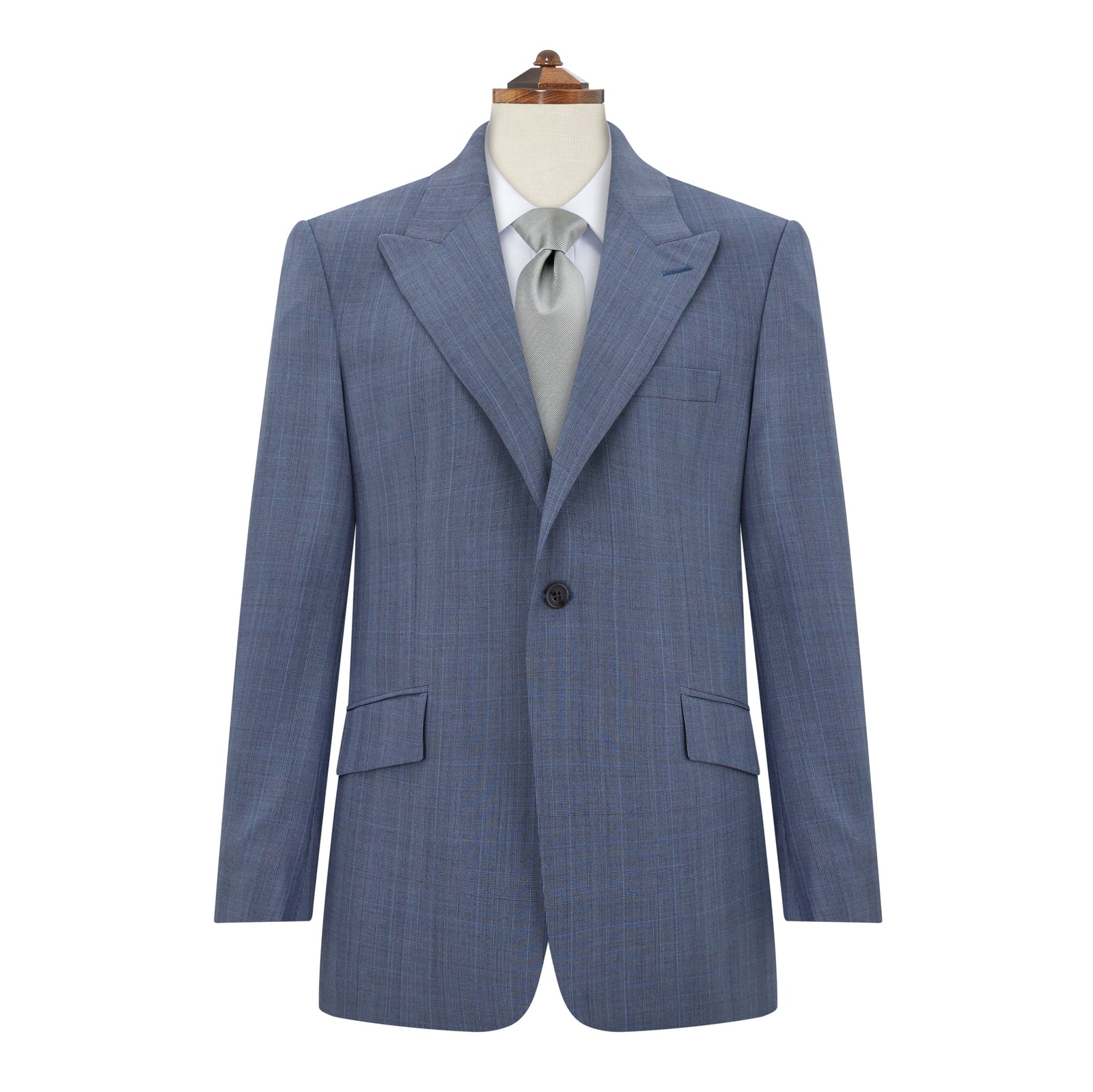 Holborn Blue Grey Prince Of Wales Check Suit