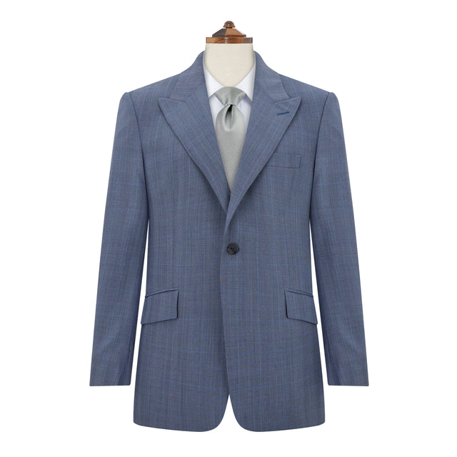 Holborn Blue Grey Prince Of Wales Check Suit