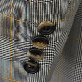 Farringdon Black White Prince Of Wales Suit