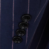 Cambridge Navy Pink Wide Stripe Suit