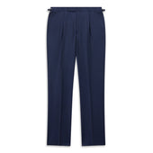 Barnes Navy Herringbone Suit