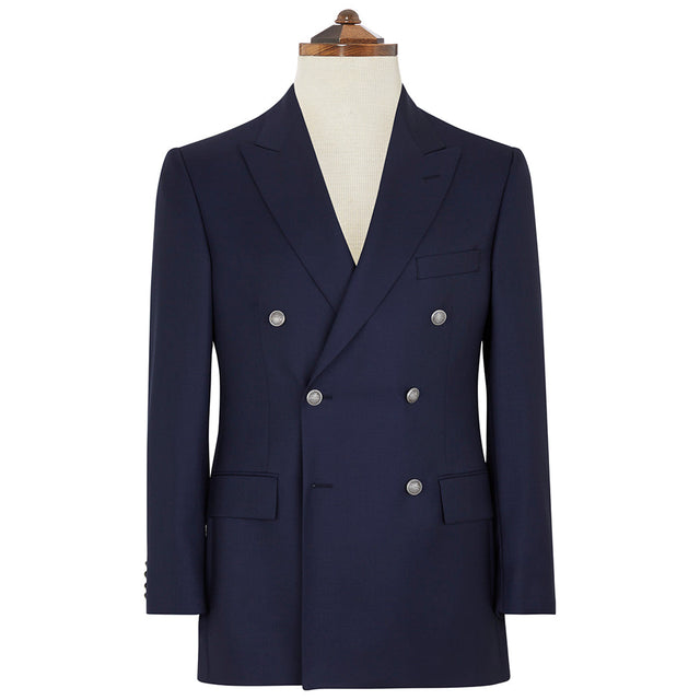 Belgrave Navy Double Breasted Wool Blazer