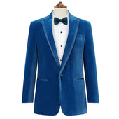 Balinteer Blue Velvet Jacket