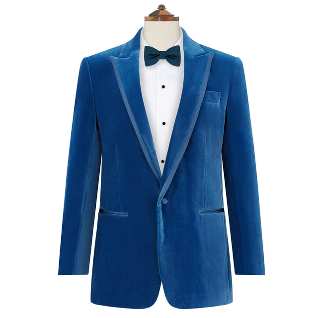 Balinteer Blue Velvet Jacket