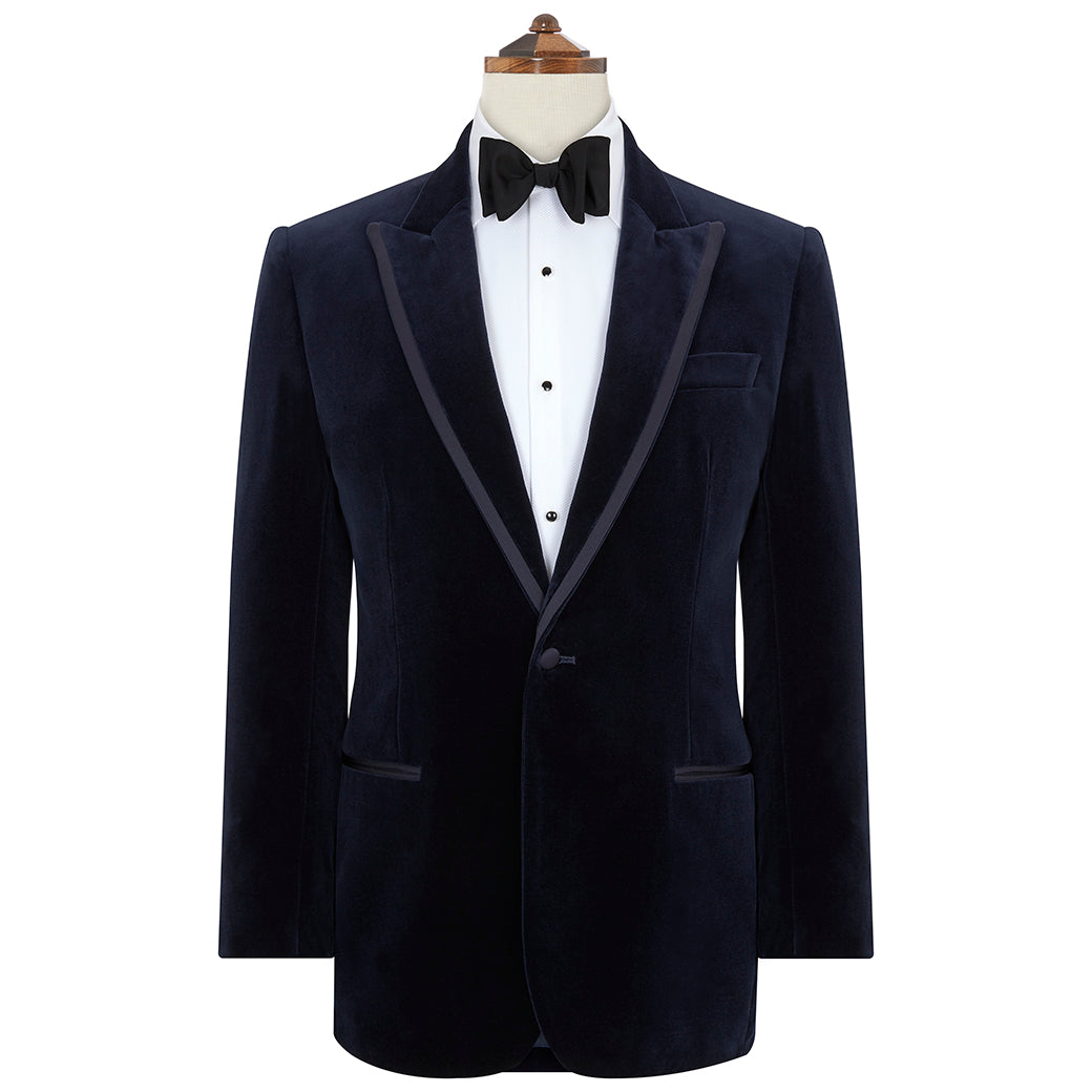 Balinteer Navy Velvet Jacket