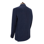 Bletchley Navy Herringbone Linen Jacket