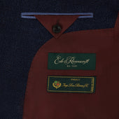 William Navy Tweed Wool and Silk Jacket
