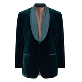 Dumont Teal Velvet Jacket