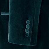 Dumont Teal Velvet Jacket