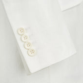 Gregory Chalk White Twill Linen Jacket