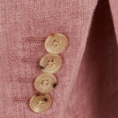 Burleigh Pink Double Faced Linen and Silk Jacket
