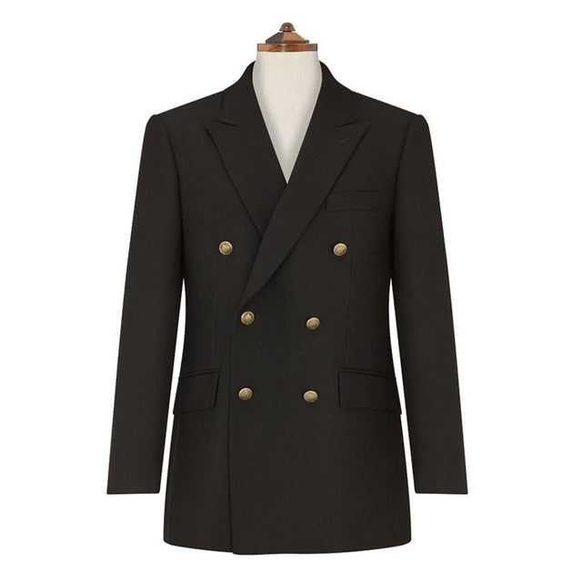 Baylen Black Basketweave Wool Jacket