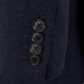 William Navy Linen Jacket