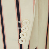 Edgar Cream and Navy Stripe Jacket