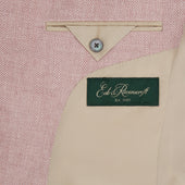 William Pink Cream Linen Herringbone Jacket