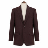William Burgundy Herringbone Jacket