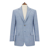 William Blue White Prince Of Wales Check Jacket