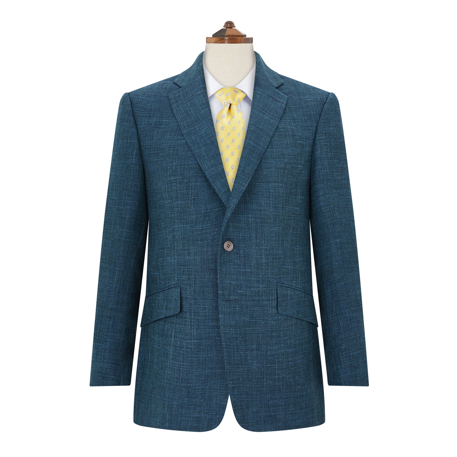 William Teal Micro Basketweave Jacket