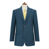 William Teal Micro Basketweave Jacket