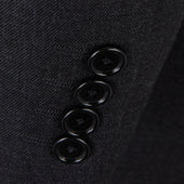 Charcoal Wool Cashmere Morning Coat