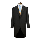 Charcoal Wool Cashmere Morning Coat