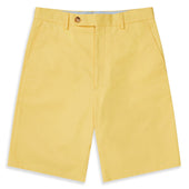 Taylor Yellow Cotton Chino Shorts
