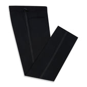 Twaine Flat Front Black Dress Trouser