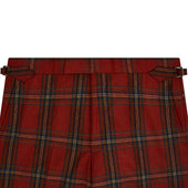 Barney Red Tartan Check Trousers