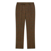 Barney Green Rust Windowpane Tweed Trouser