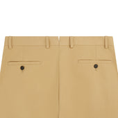 Thomas Beige Cotton Twill Trouser