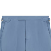 Barney Blue Herringbone Trouser