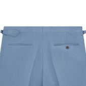 Barney Blue Herringbone Trouser