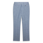 Barney Blue White Prince Of Wales Check Linen Trouser