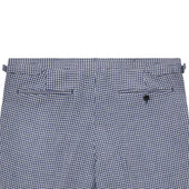 Barney Navy White Houndstooth Trouser
